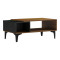 Riba coffee table pakoworld walnut-black marble look 90x50x37cm