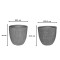Planter Sapen pakoworld set 2pieces ceramic in grey-beige color
