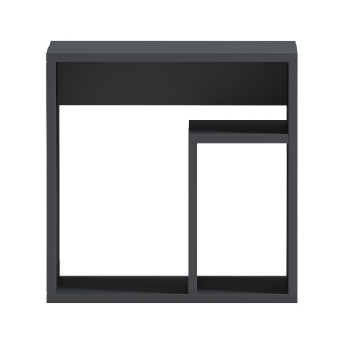 Doublo side table pakoworld anthracite 40x35x40cm