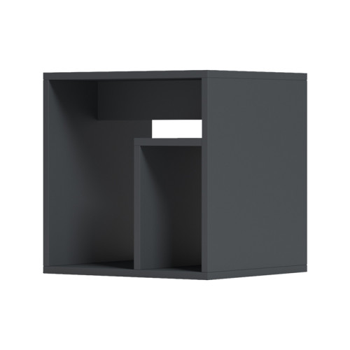 Doublo side table pakoworld anthracite 40x35x40cm