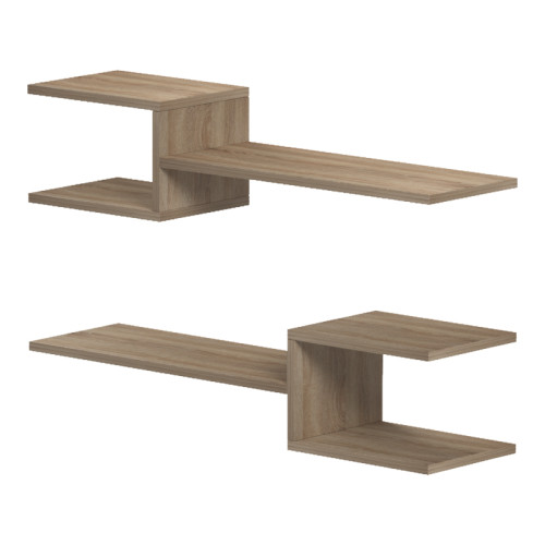 Wall shelf Galler pakoworld sonoma 79x19.5x18cm