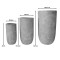 Planter Retaila pakoworld set 3pieces ceramic in antique grey color