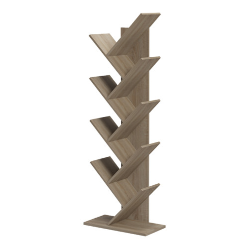 Bookcase Fyllo pakoworld sonoma 50x25x141.5cm
