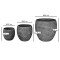 Planter Dortu pakoworld set 3pieces ceramic in antique grey color