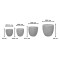 Planter Verveta pakoworld set 4pieces ceramic in grey color