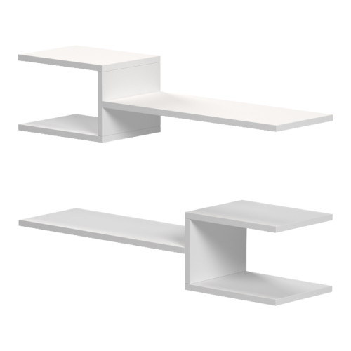 Wall shelf Galler pakoworld white 79x19.5x18cm