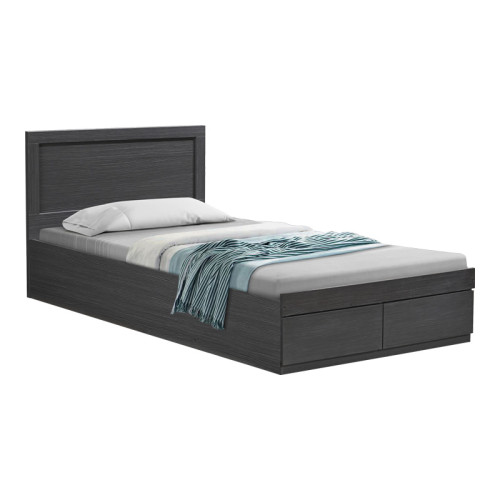 Bed with mattress and drawer Olympus-Dreamer pakoworld wenge 100x200cm