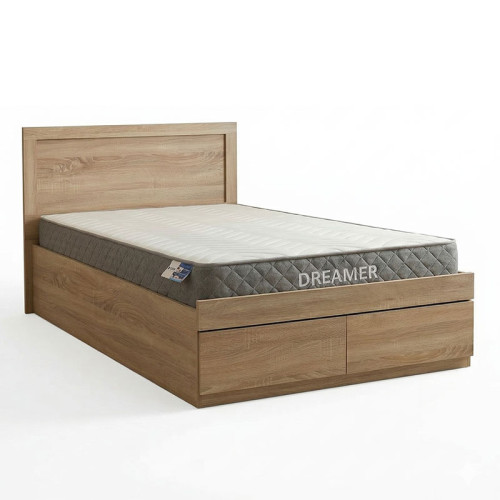 Bed with mattress Olympus-Dreamer pakoworld sonoma 120x200cm