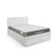 Bed with mattress and drawer Olympus-Dreamer pakoworld white 100x200cm