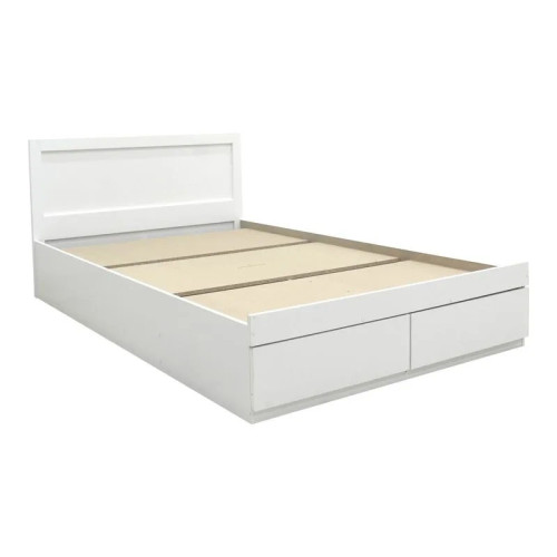 Bed with mattress and drawer Olympus-Dreamer pakoworld white 160x200cm