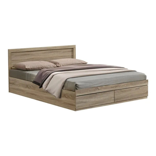 Bed with drawer and mattress Olympus-Dreamer pakoworld sonoma 150x200cm