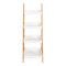 Floor shelf Leby pakoworld bamboo-mdf in white-natural color 35x34x98cm