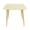 Vista pakoworld aluminum table in champagne shade 80x80x72cm