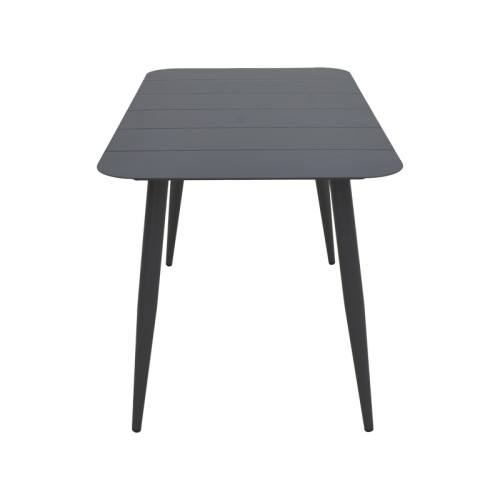 Vista pakoworld aluminum table in black shade 120x70x72cm