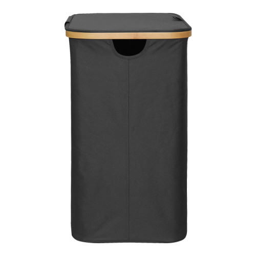 Laundry rack Lodge pakoworld bamboo-fabric in grey color 54x33x60cm