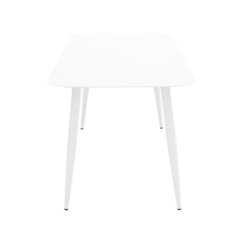 Vista pakoworld aluminum table in white shade 120x70x72cm