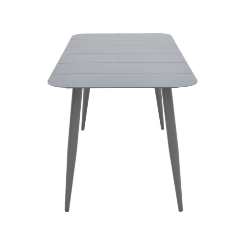 Vista pakoworld aluminum table in anthracite shade 120x70x72cm