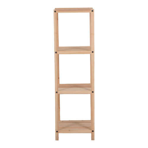 Floor shelf Zendia pakoworld fir wood in natural color 35x30x100cm