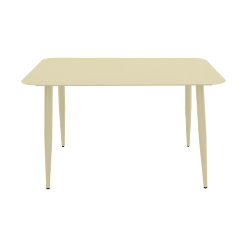 Vista pakoworld aluminum table in champagne shade 120x70x72cm