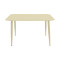 Vista pakoworld aluminum table in champagne shade 120x70x72cm