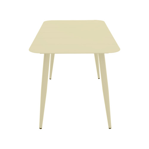 Vista pakoworld aluminum table in champagne shade 120x70x72cm