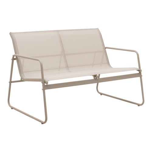 Outdoor living set Veranda pakoworld textilene-metal in cappuccino color