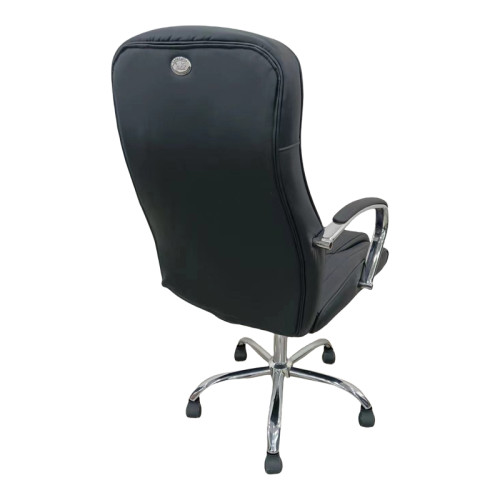 Director s office chair Quilted pakoworld pu black 62x70x116cm