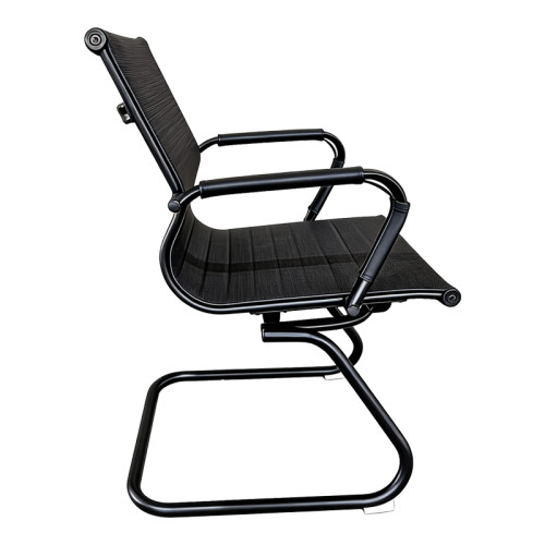 Valter pakoworld guest office chair black pu 55.5x48x88cm