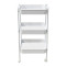 3-tier trolley Nedea pakoworld white metal 41x30x77cm
