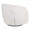 Barrelo pakoworld swivel armchair cream fabric 77x72x69cm