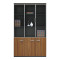 Professional office cabinets Oscar pakoworld walnut-anthracite 200x40x200cm