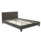 Bed with mattress Nevil-Dreamer pakoworld fabric anthracite 150x200cm