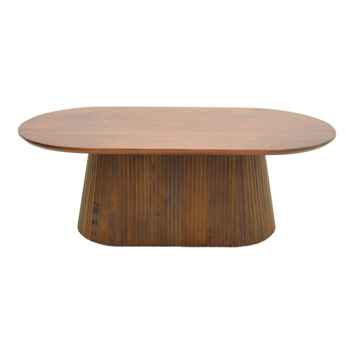 Aithra pakoworld coffee table, solid mango wood walnut 120x60x42cm