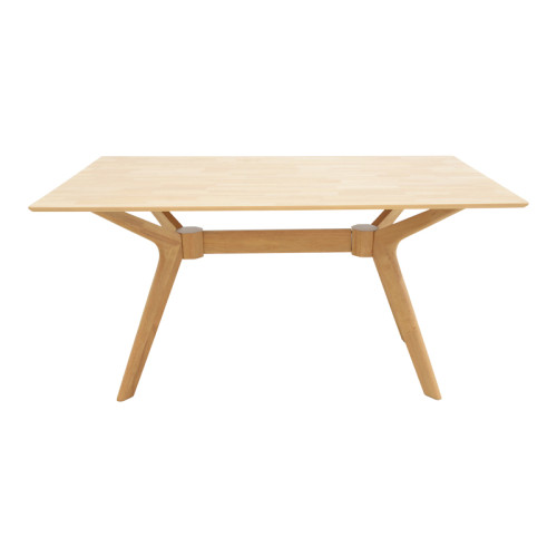 Raffles table pakoworld rubberwood with mdf in natural color 150x90x76cm