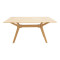 Raffles table pakoworld rubberwood with mdf in natural color 150x90x76cm