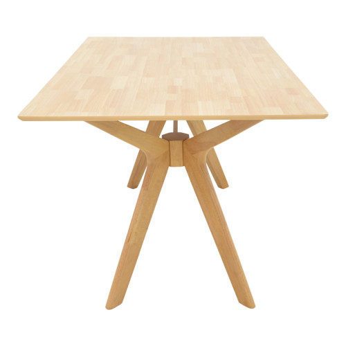 Raffles table pakoworld rubberwood with mdf in natural color 150x90x76cm