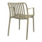 Armchair Zoi pakoworld pp in cappuccino 54x57.5x79cm