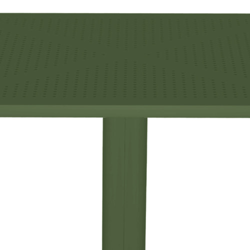 Groovy table pakoworld pp perforated dark green 60x60x76cm