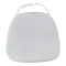 Tiffany I pakoworld waterprouf cushion fabric in white shade 39.5x38x2.5cm