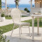 Stackable chair Nacia pakoworld aluminum-textilene white 45x59x85cm
