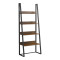 Alfa pakoworld walnut bookcase-shelf-black metal 75x36x185cm