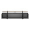 Medousa pakoworld sonoma TV cabinet with black marble finish 160x35.5x50cm