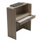 Reception desk Zowel pakoworld with LED sonoma-anthracite 90x40x110cm