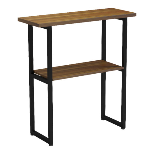 Console Solain pakoworld walnut-black metal 79x29x85cm