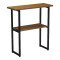 Console Solain pakoworld walnut-black metal 79x29x85cm