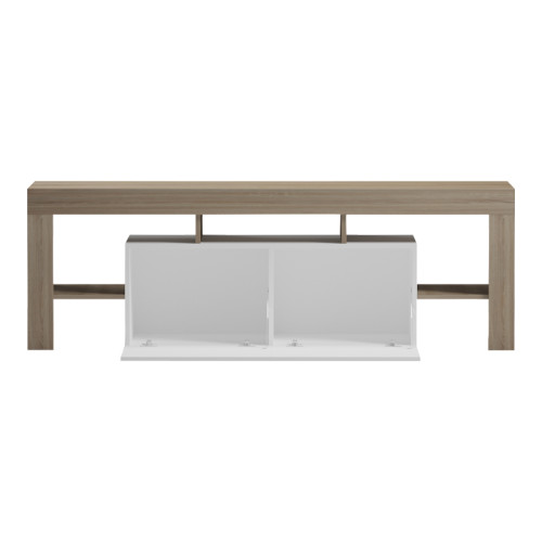 Liner TV cabinet pakoworld sonoma-white 150x40x50cm