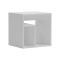 Doublo side table pakoworld white 40x35x40cm