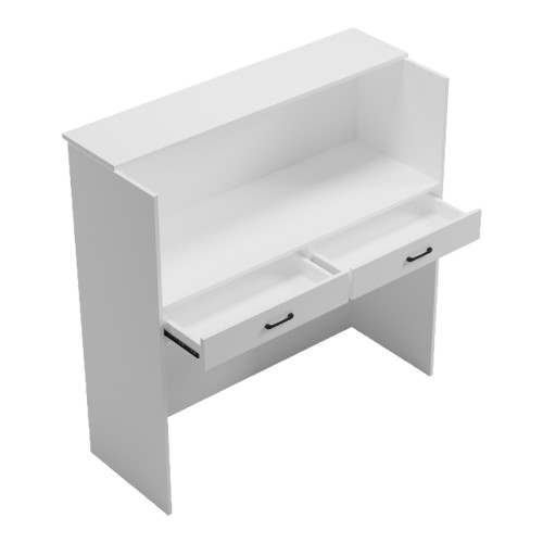 Optima pakoworld reception desk with LED white -sonoma 110x40x110cm