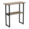 Solain console pakoworld sonoma-black metal 79x29x85cm