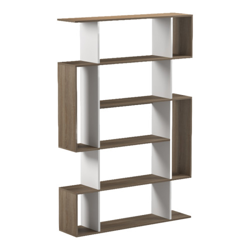 Mito pakoworld sonoma-white bookcase 108.5x25x161cm